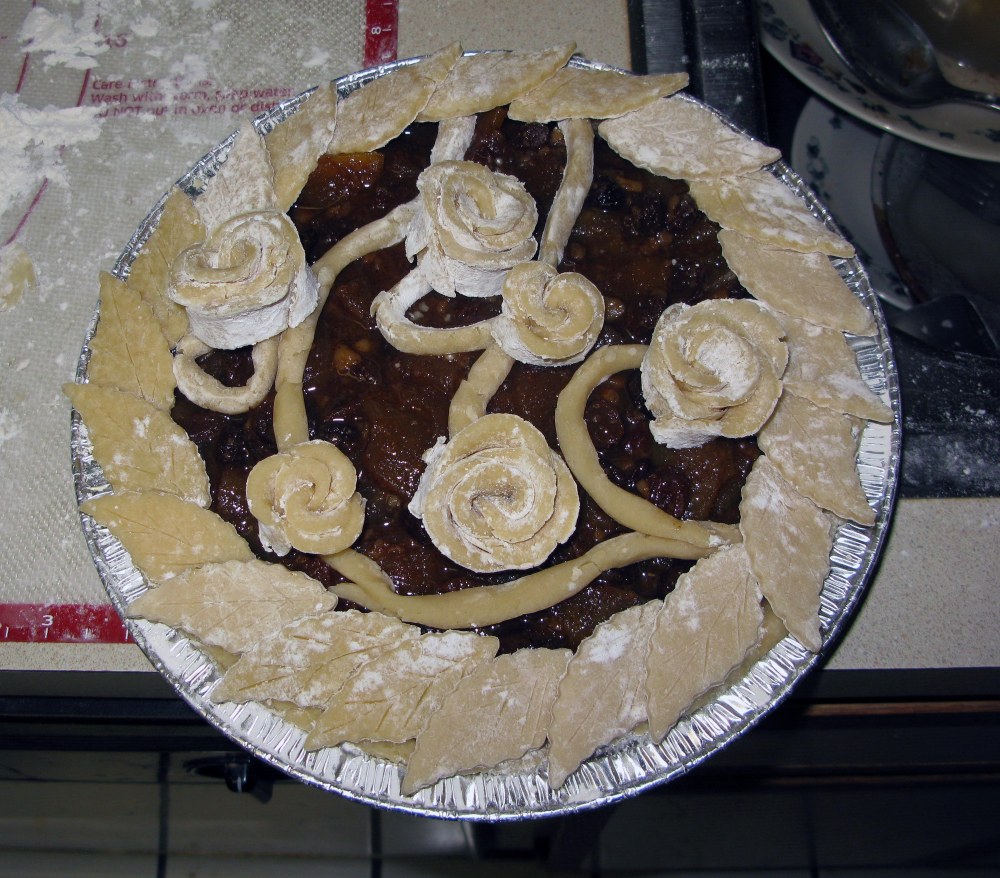 Crust with Roses in Place