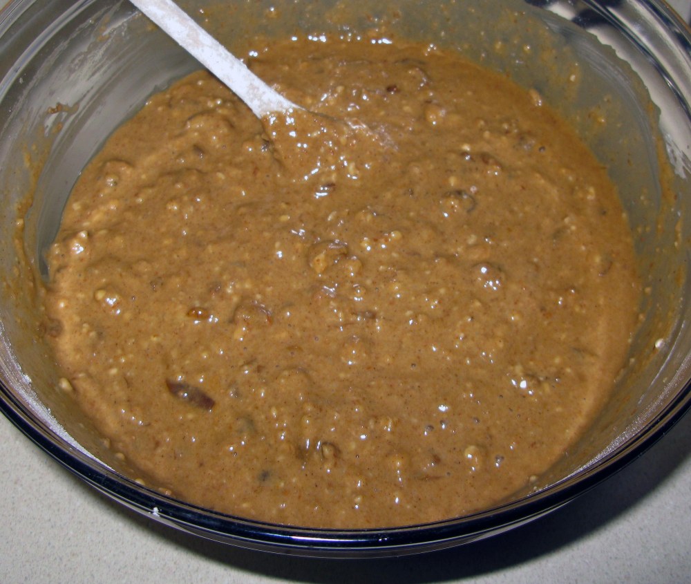 Date Walnut Cake Batter