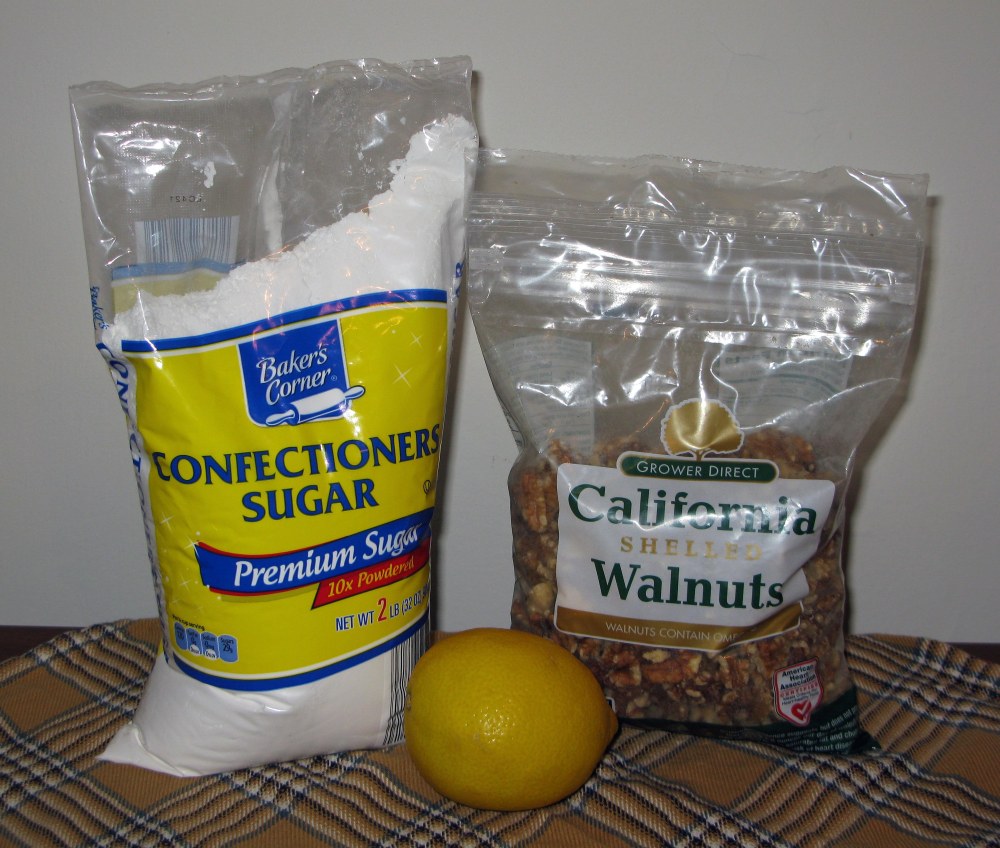 Date and Walnut Cake Icing Ingredients