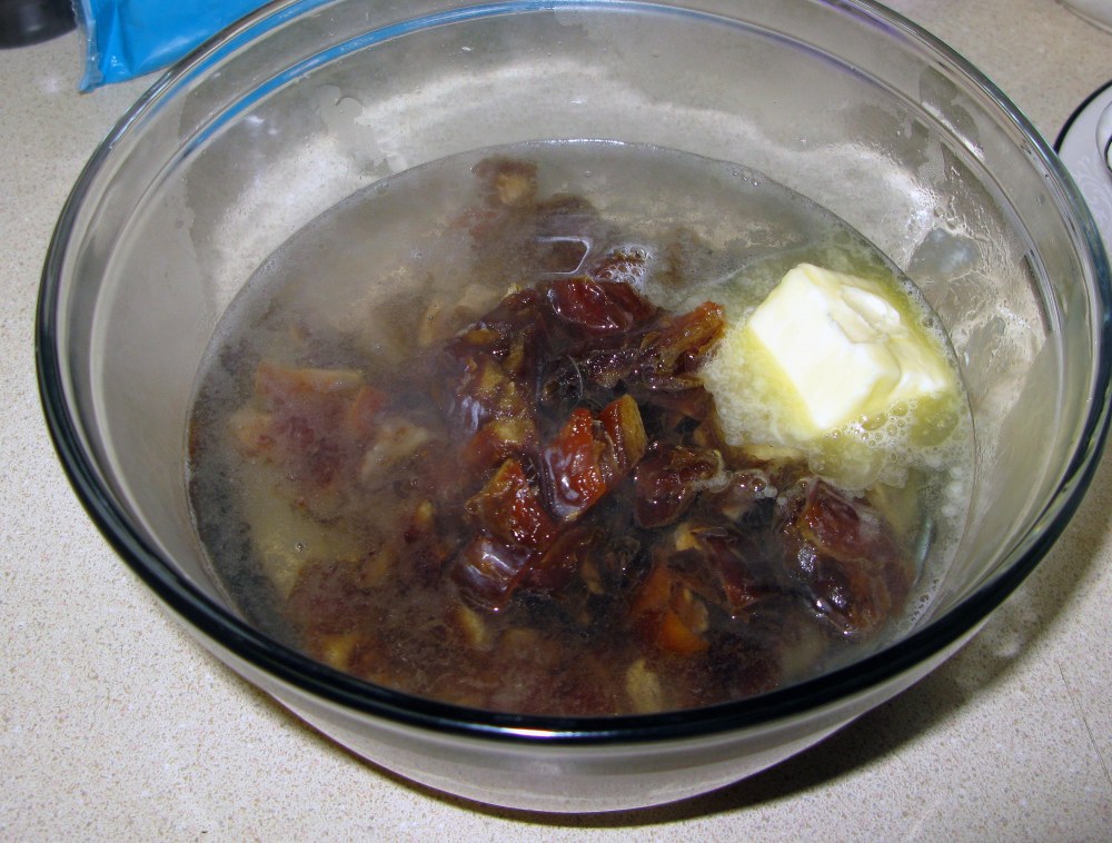 Dates and Butter with Hot Water