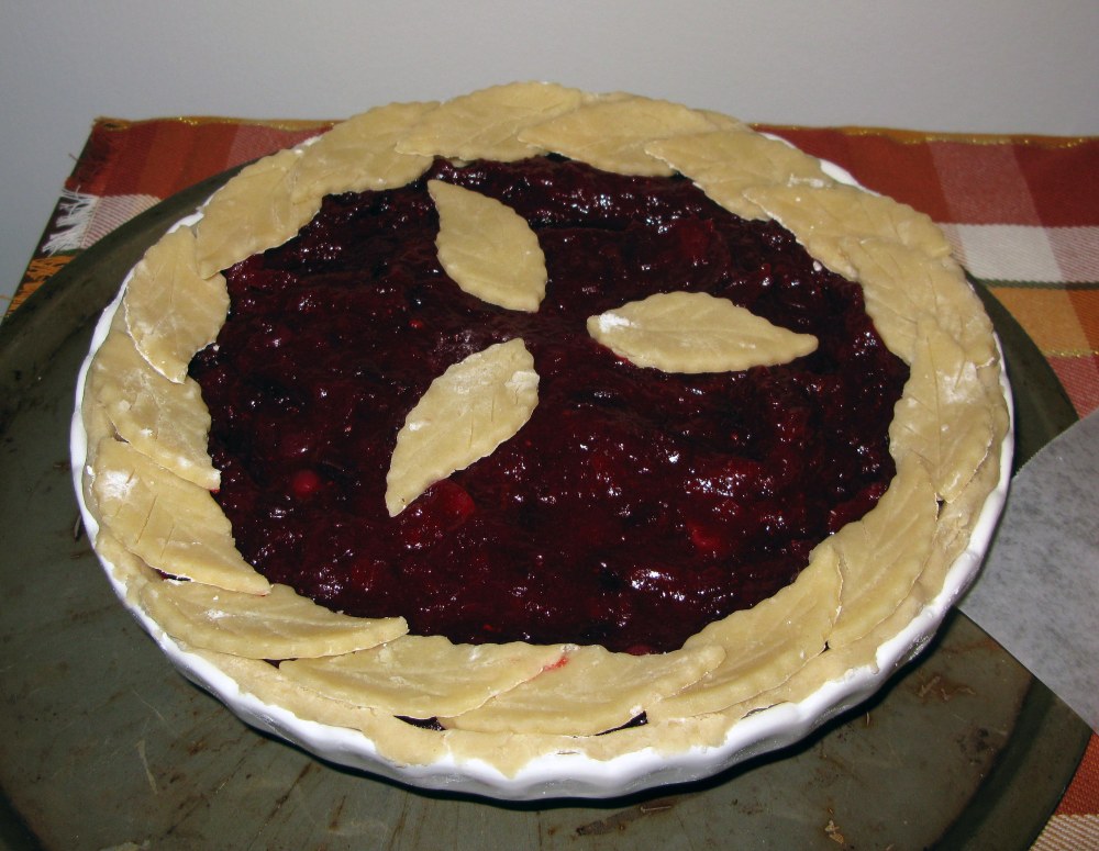 Finished Leaf Border and First Poinsettia Leaves