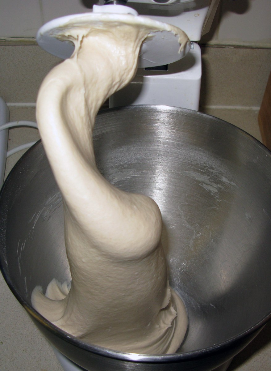 Beer Pretzel Dough Hanging from Hook