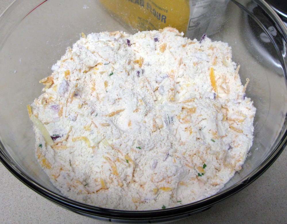 Cheddar and Chive Scone Dry Ingredients