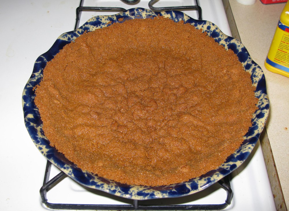 Gingersnap Crust After Baking