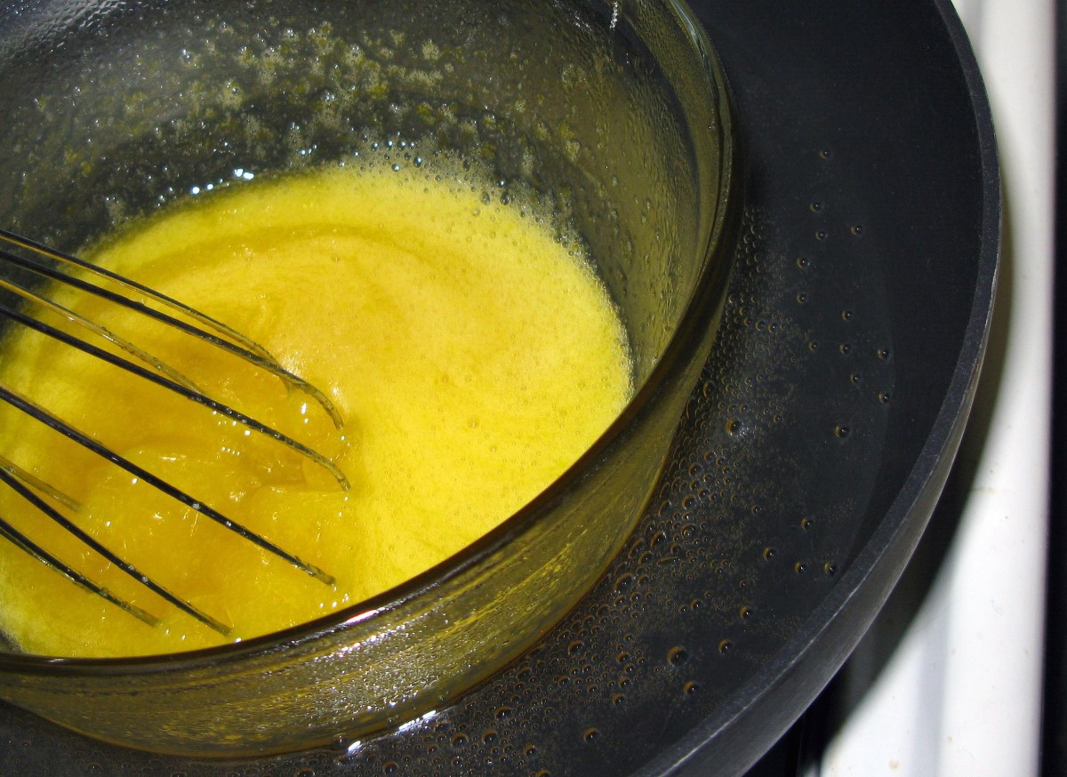 Heating Egg Mixture for Cake 2