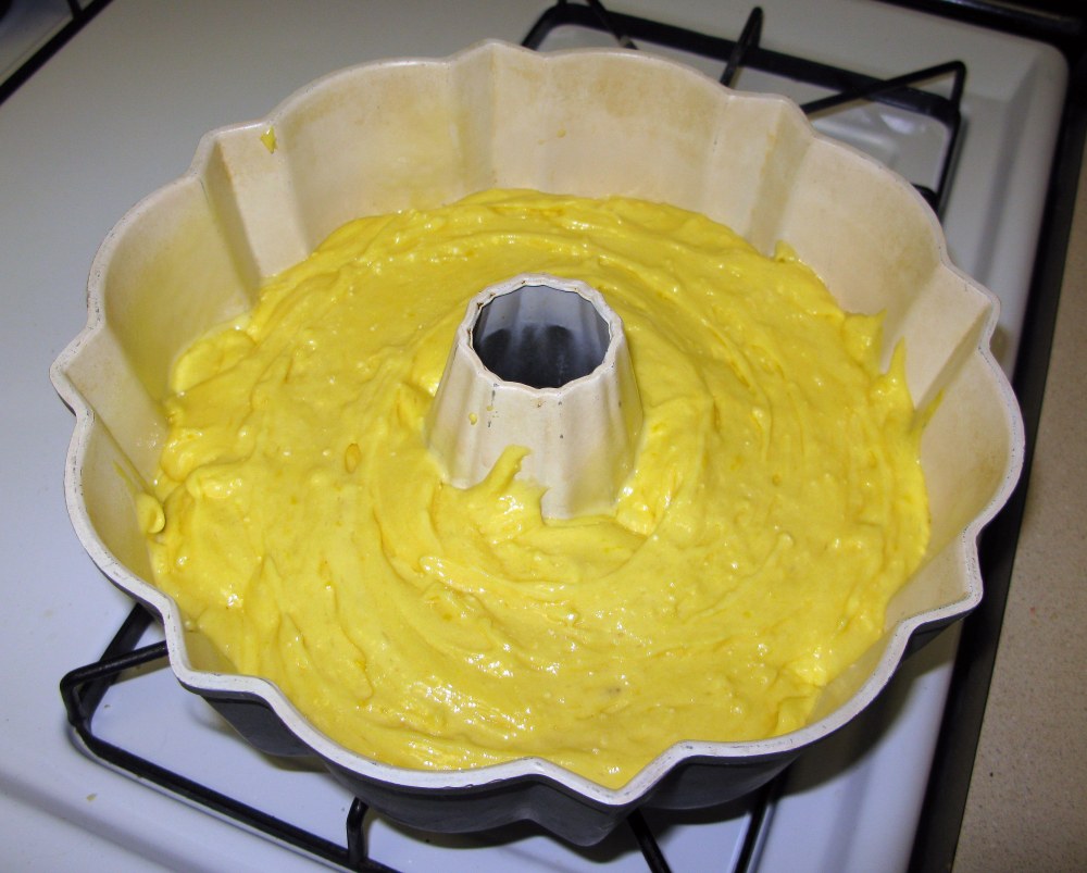 Lemon Cake Before Baking