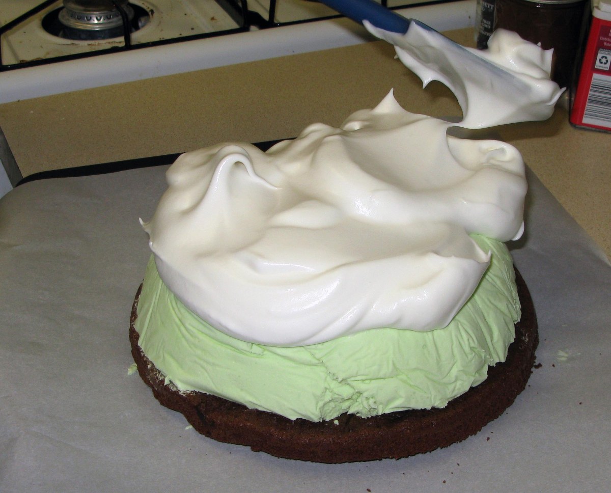 Topping Baked Alaska with Meringue 2