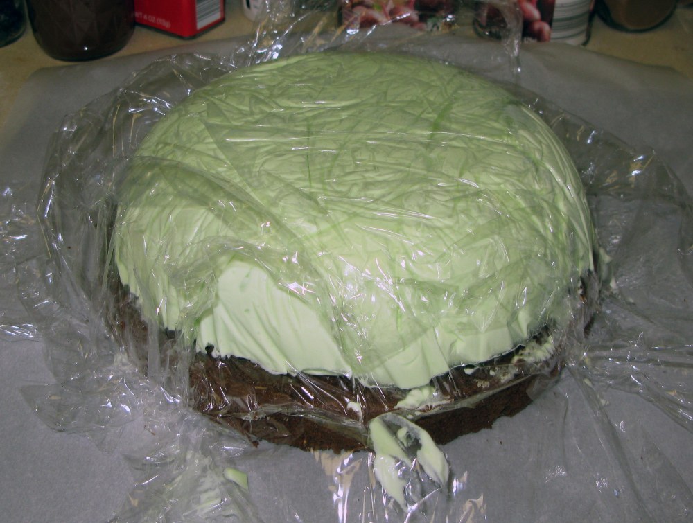 Unmolded Ice Cream and Cake