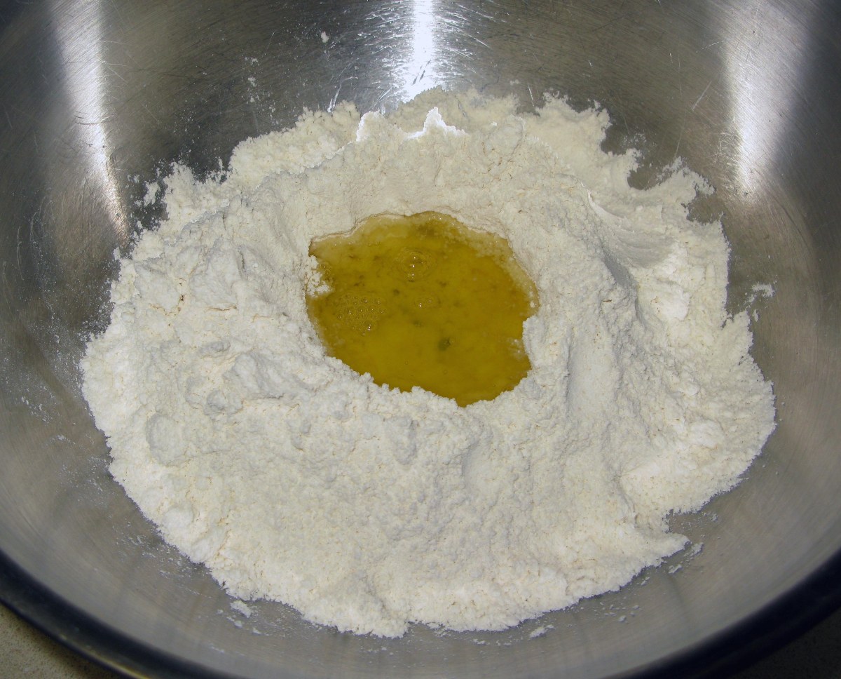 Almond Flour Well with Egg White