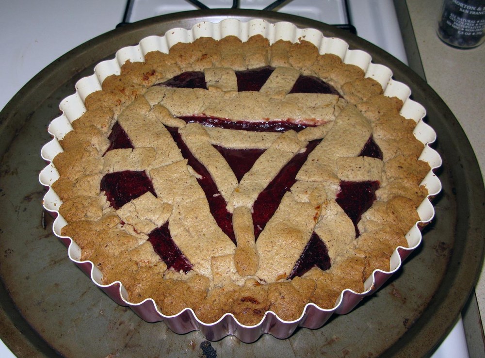 Aprium Linzertorte After Baking