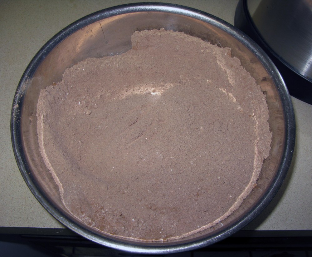 Cinnamon Chocolate Cake Dry Ingredients