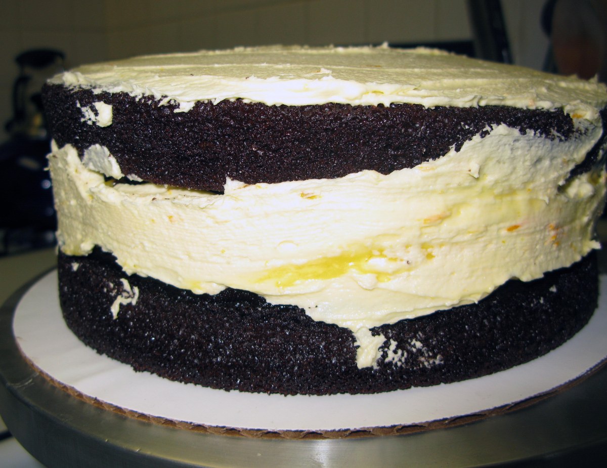 Curd Breaking Through Frosting