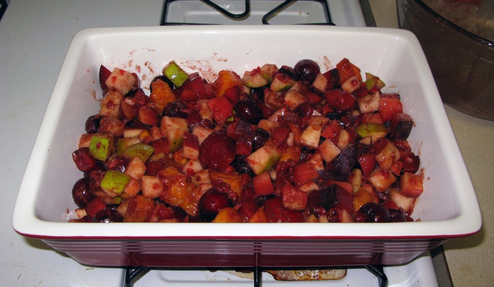 Fruit Filling Before Baking