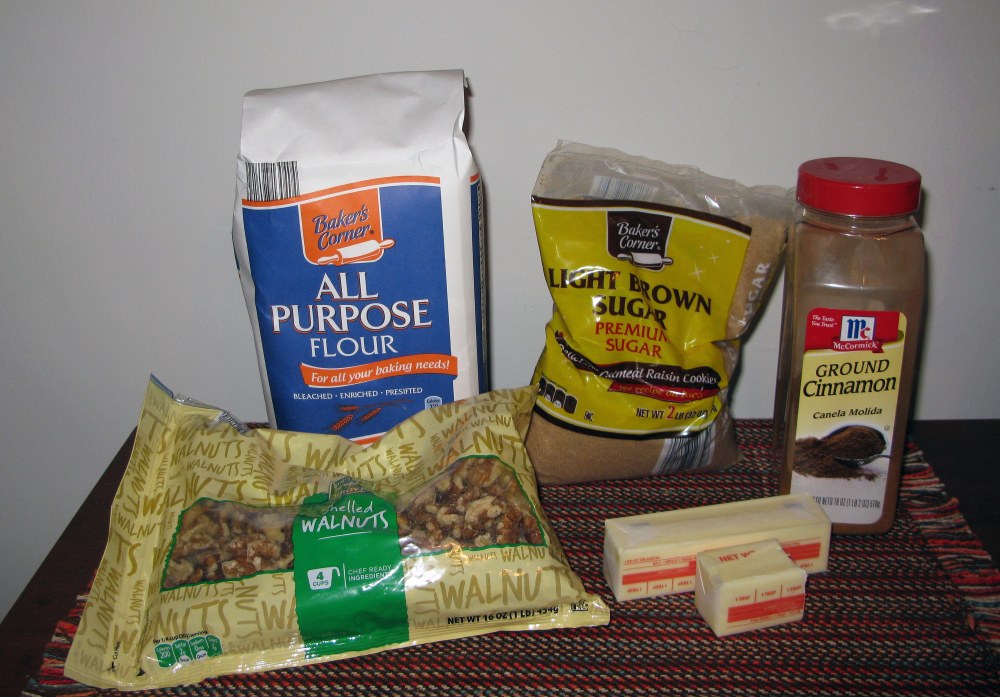 Crumble Topping Ingredients