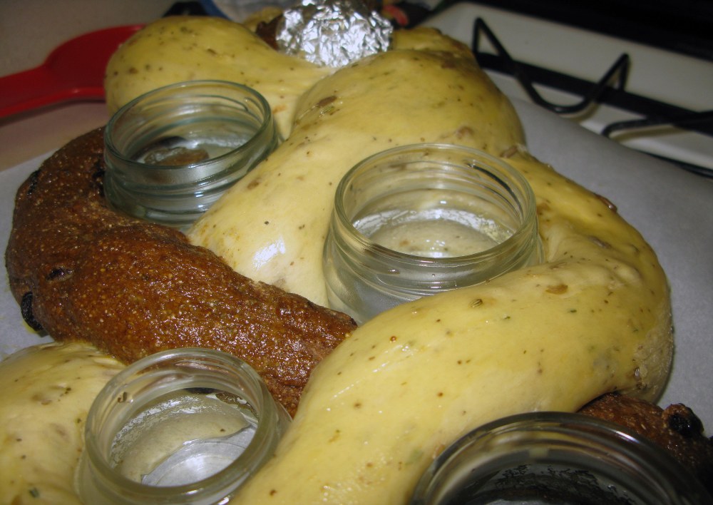 Condiment Jars Filled with Water