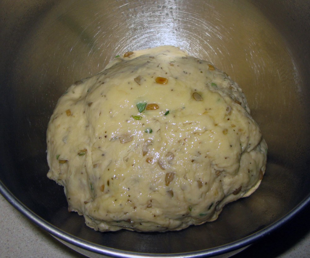 Herb Bread Before Rising