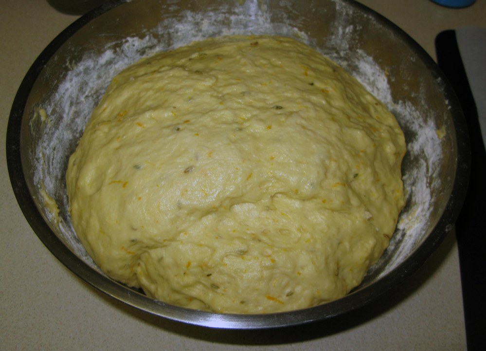 Pan de Muerto Dough Risen