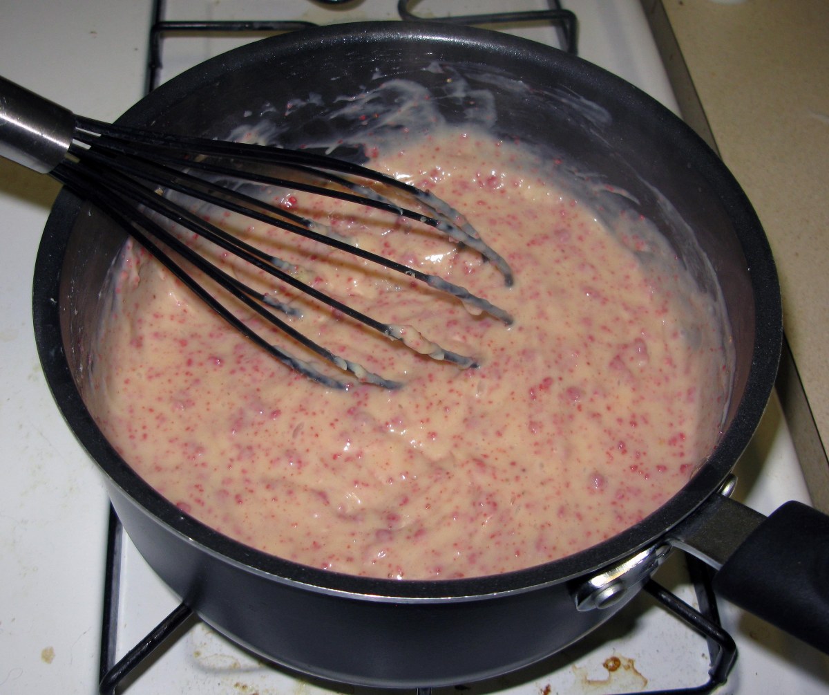 Finished Strawberry Custard