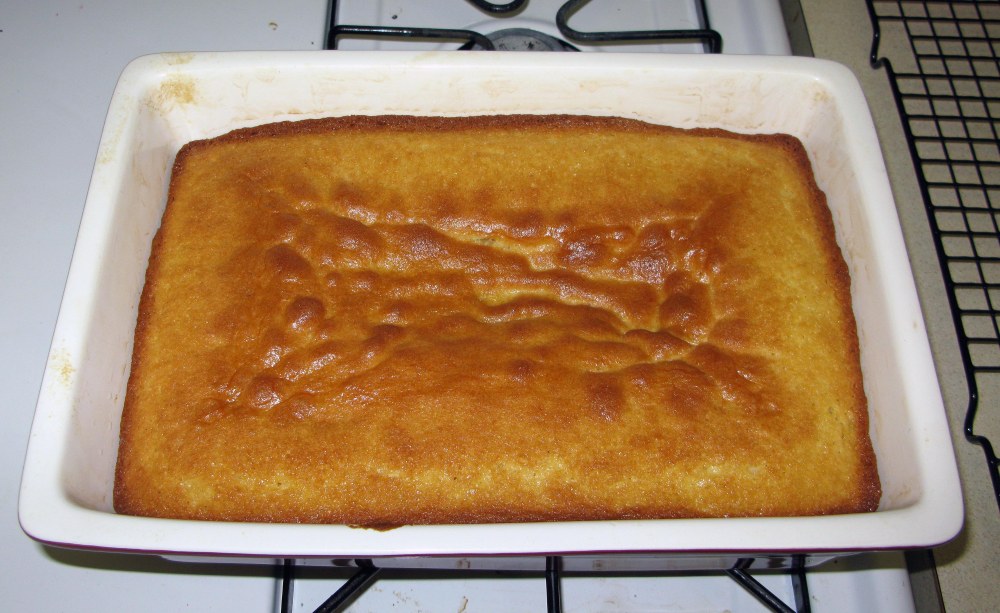 cake after baking image