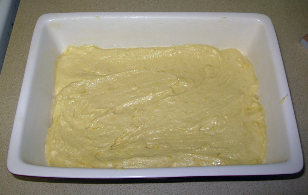 cake before baking image