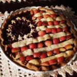 American Flag Cherry Blueberry Pie