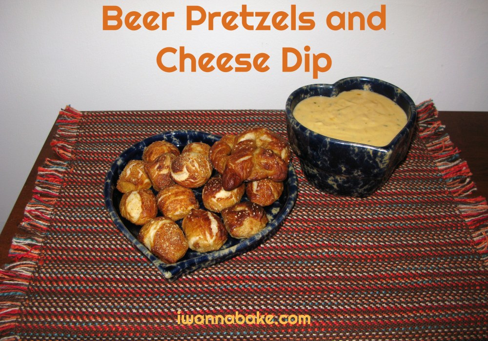 Beer Pretzels with Cheese Dip